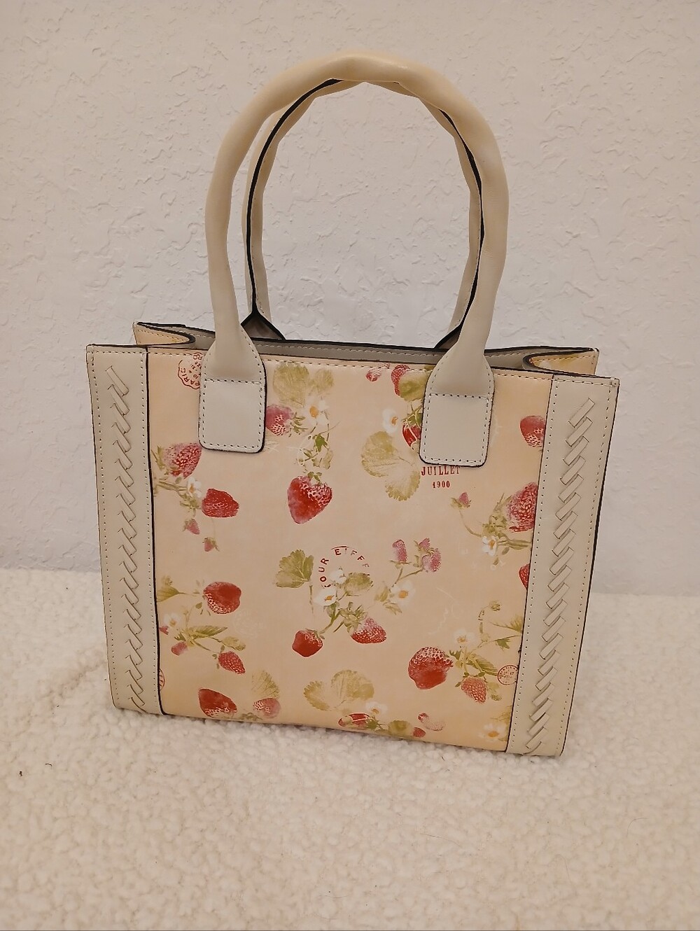 Patricia Nash Parchment Strawberry Curry Tote NWT